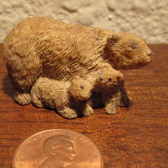 Set #2 of Eight  Miniature Bear Figurines - Picture 7 of 16